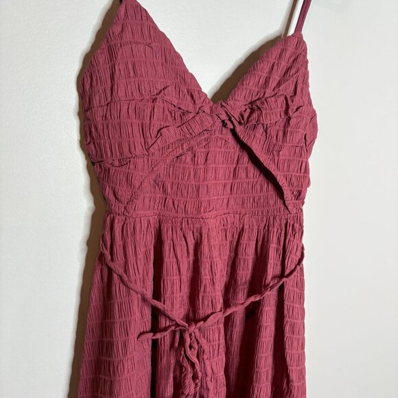 NWT Lulu's Cue the Cuteness Mauve Purple Twist-Front Midi Dress - Picture 3 of 6